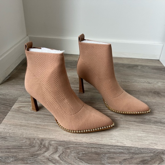 BCBGeneration Women's BEYA Fashion Pointed Toe Boot Tan, Gold Accent 10 - Picture 2 of 5